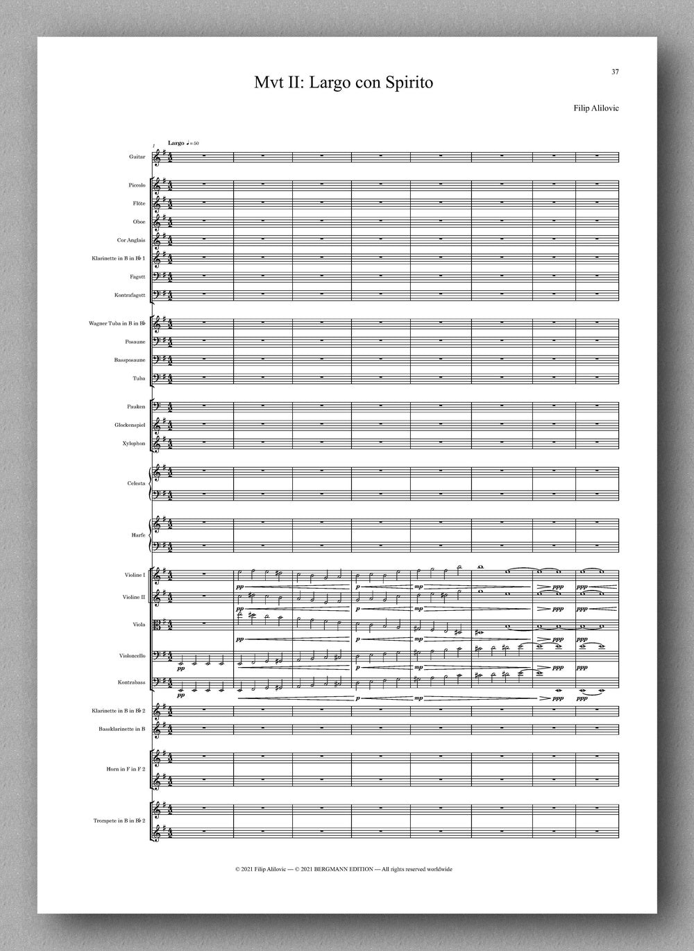 Filip Alilovic, Guitar Concert No. 2 - preview of the full score 2