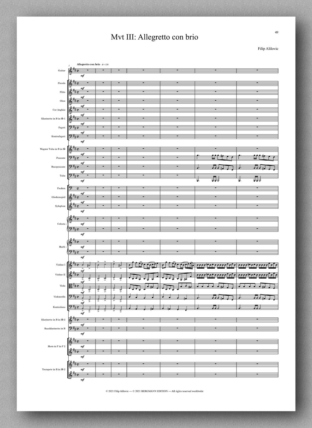 Filip Alilovic, Guitar Concert No. 2 - preview of the full score 3