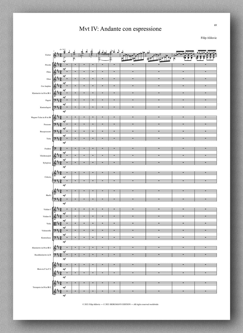 Filip Alilovic, Guitar Concert No. 2 - preview of the full score 4