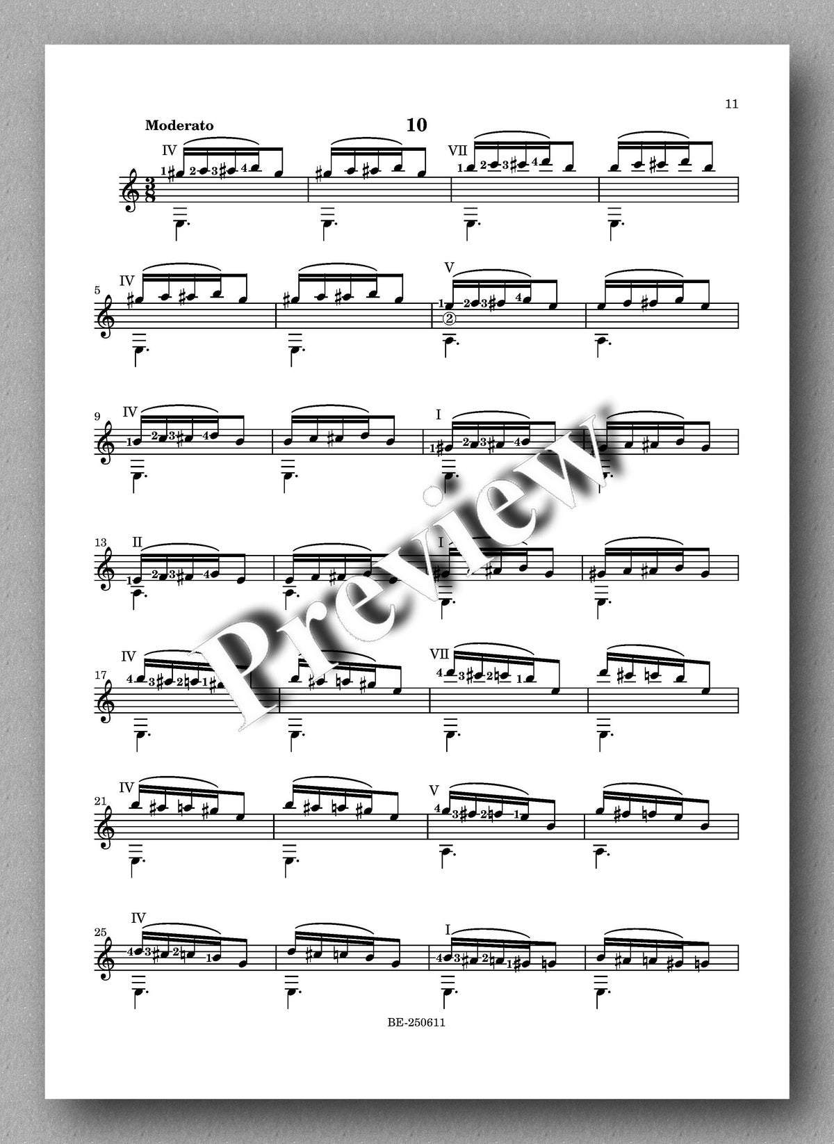 Adrian Andrei, 10 Exer-studies in slurs - preview of the music score 4