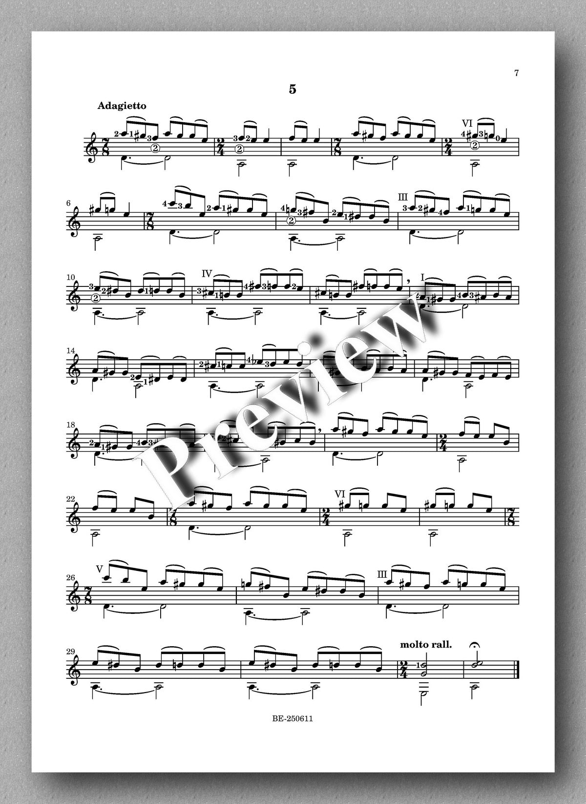 Adrian Andrei, 10 Exer-studies in slurs - preview of the music score 2