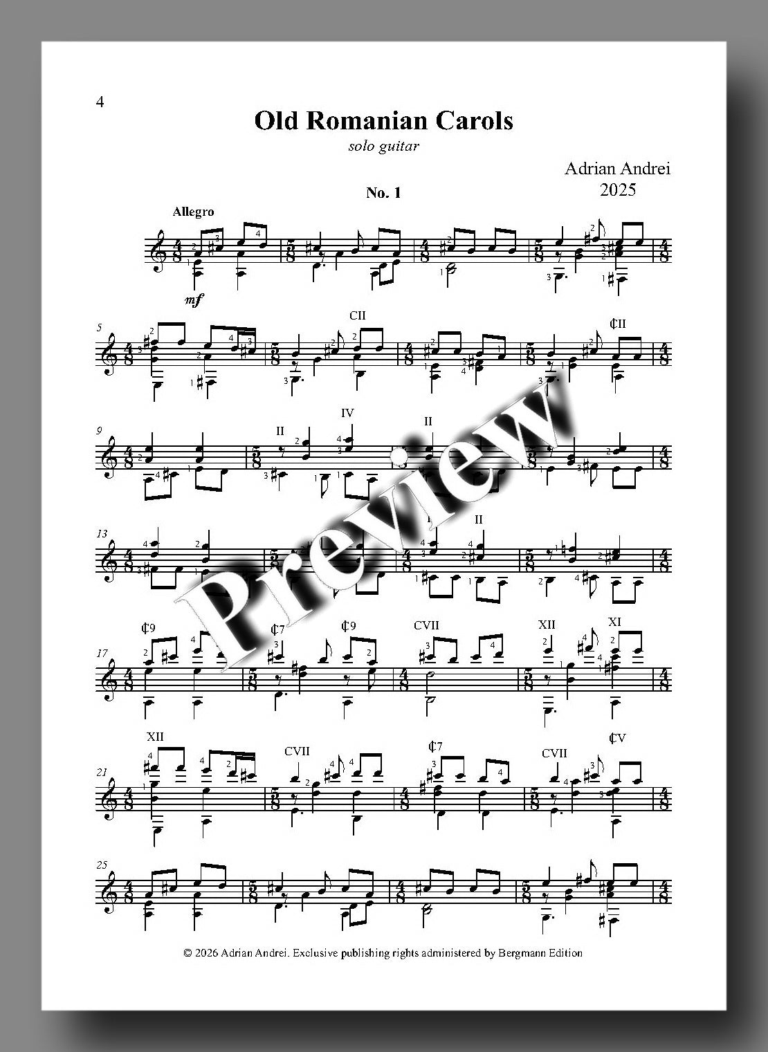 Andrei, Old Romanian Carols