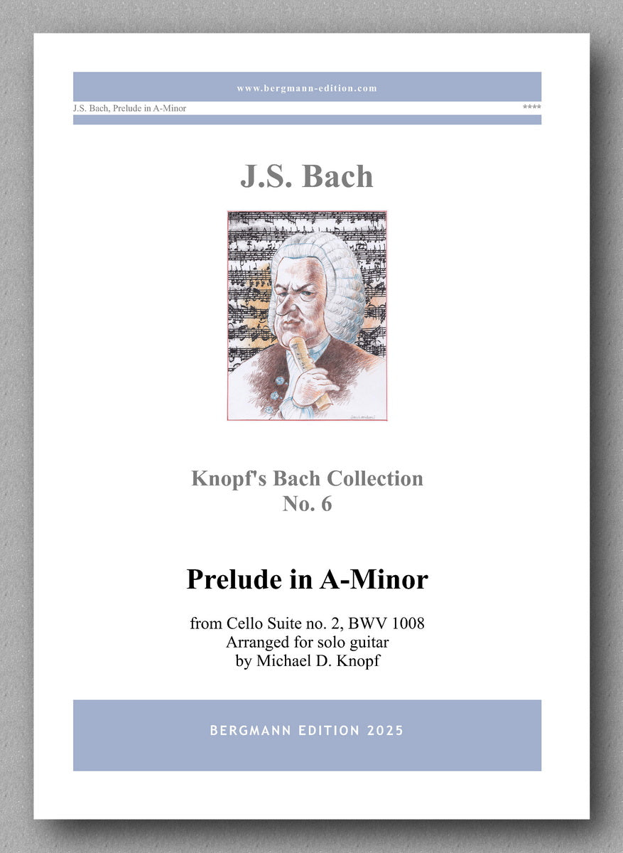 J.S.Bach, Prelude in A-Minor, BWV1008 - preview of the cover