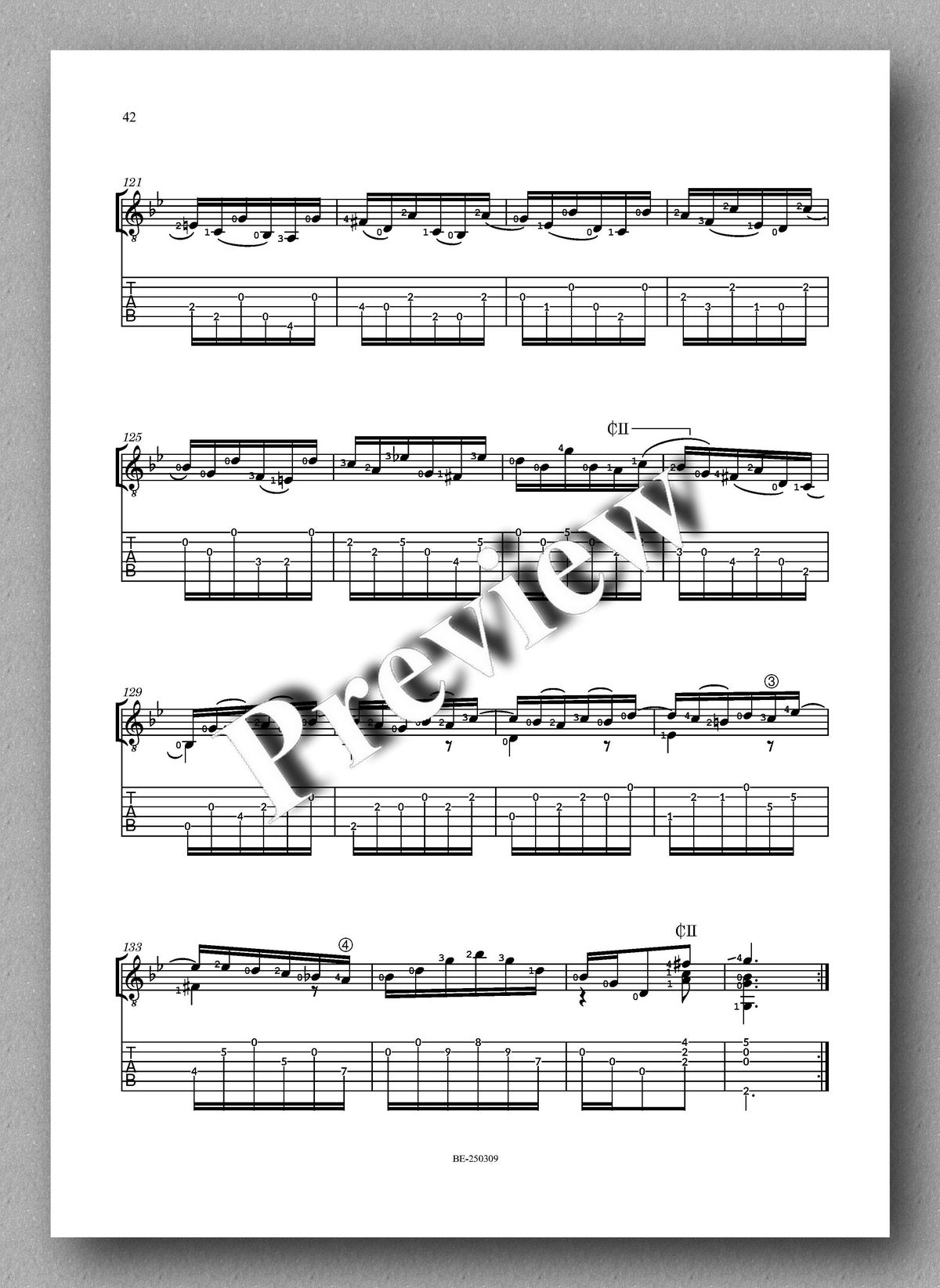 J.S.Bach, Sonata n°1 – BWV 1001 - preview of the music score 3