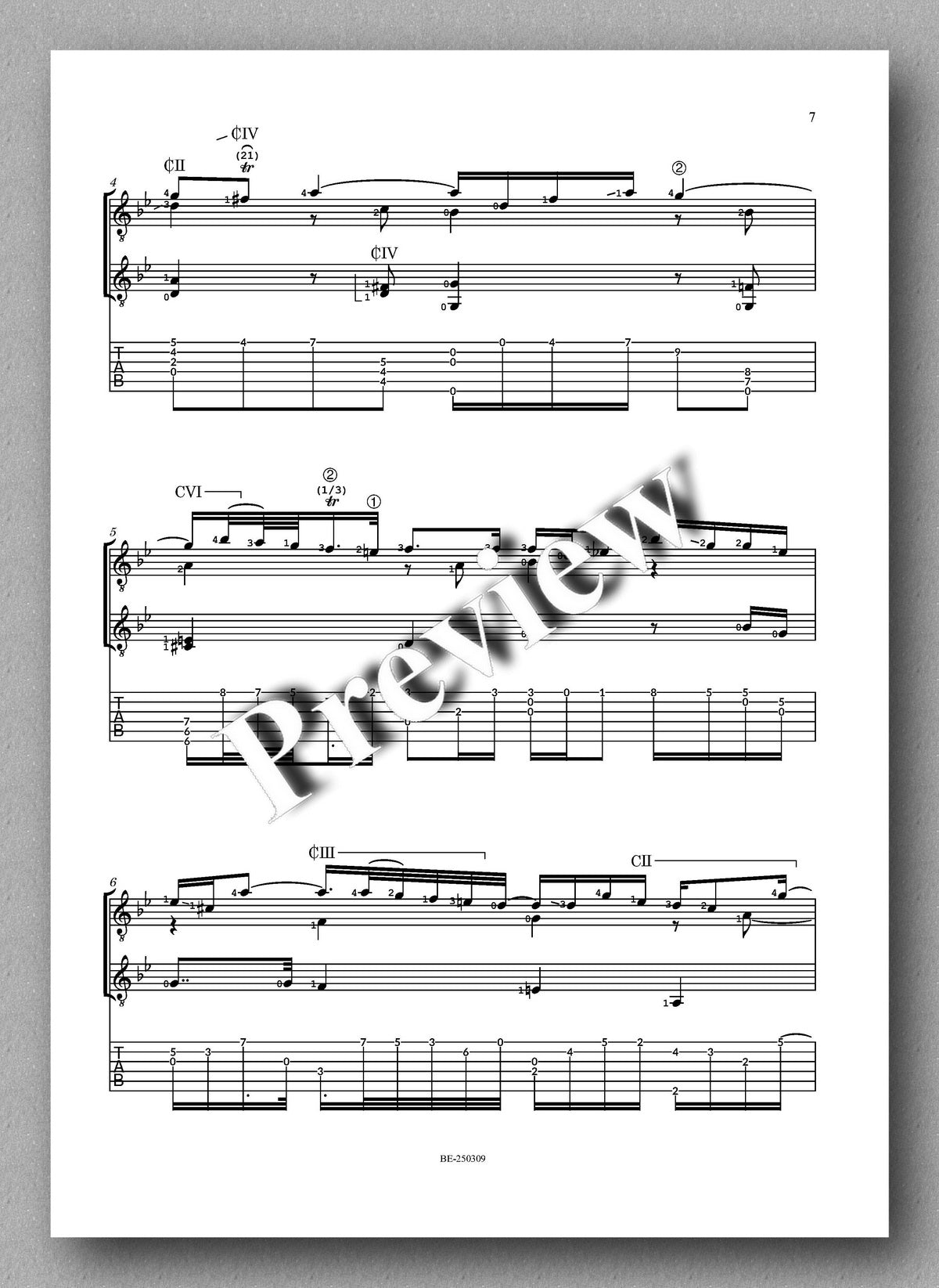J.S.Bach, Sonata n°1 – BWV 1001 - preview of the music score 2