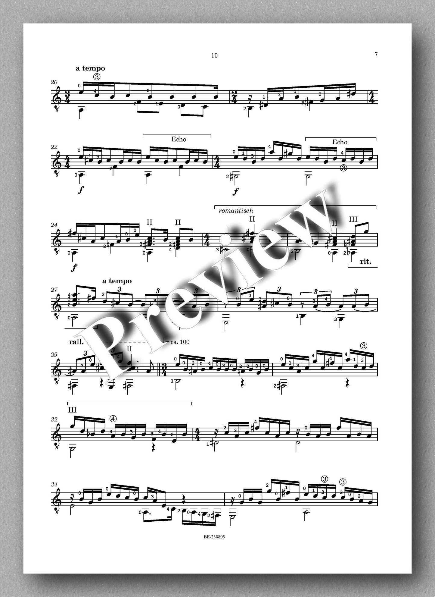 Ralf Bauer-Mörkens, 10 - preview of the misic score 2