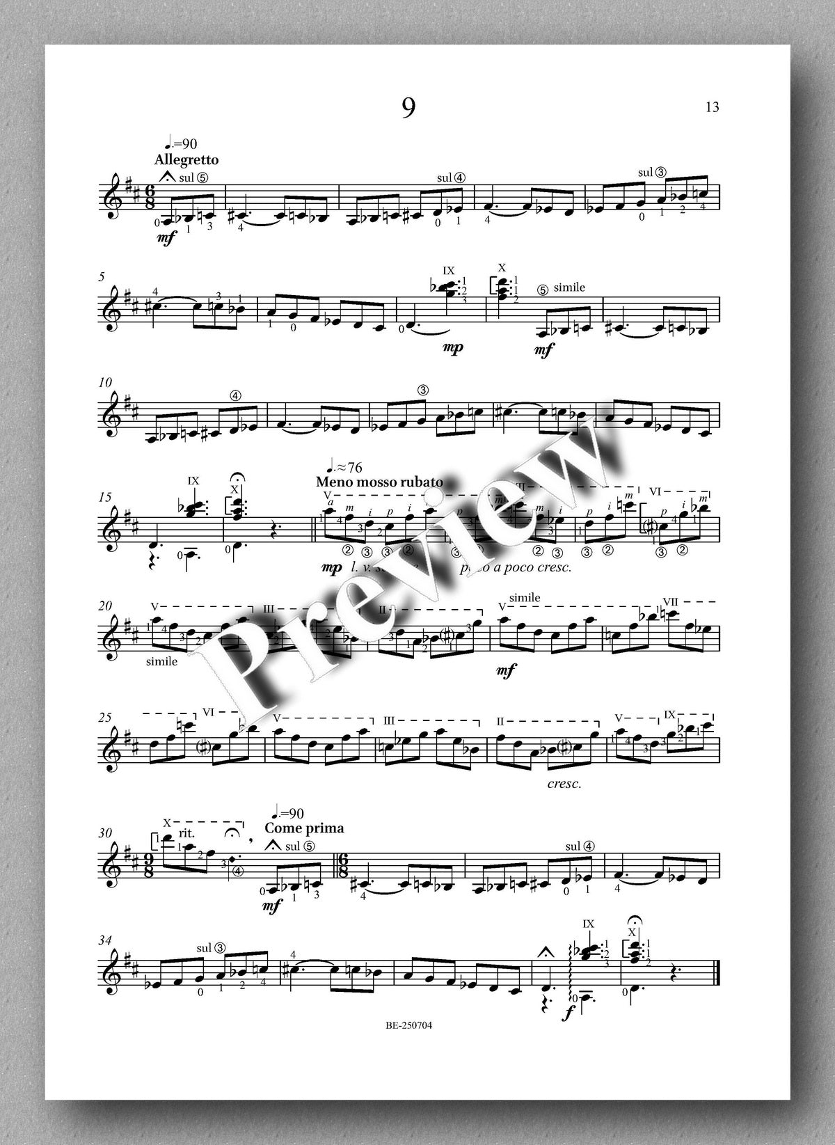 Sheet music with musical notation on a white background
