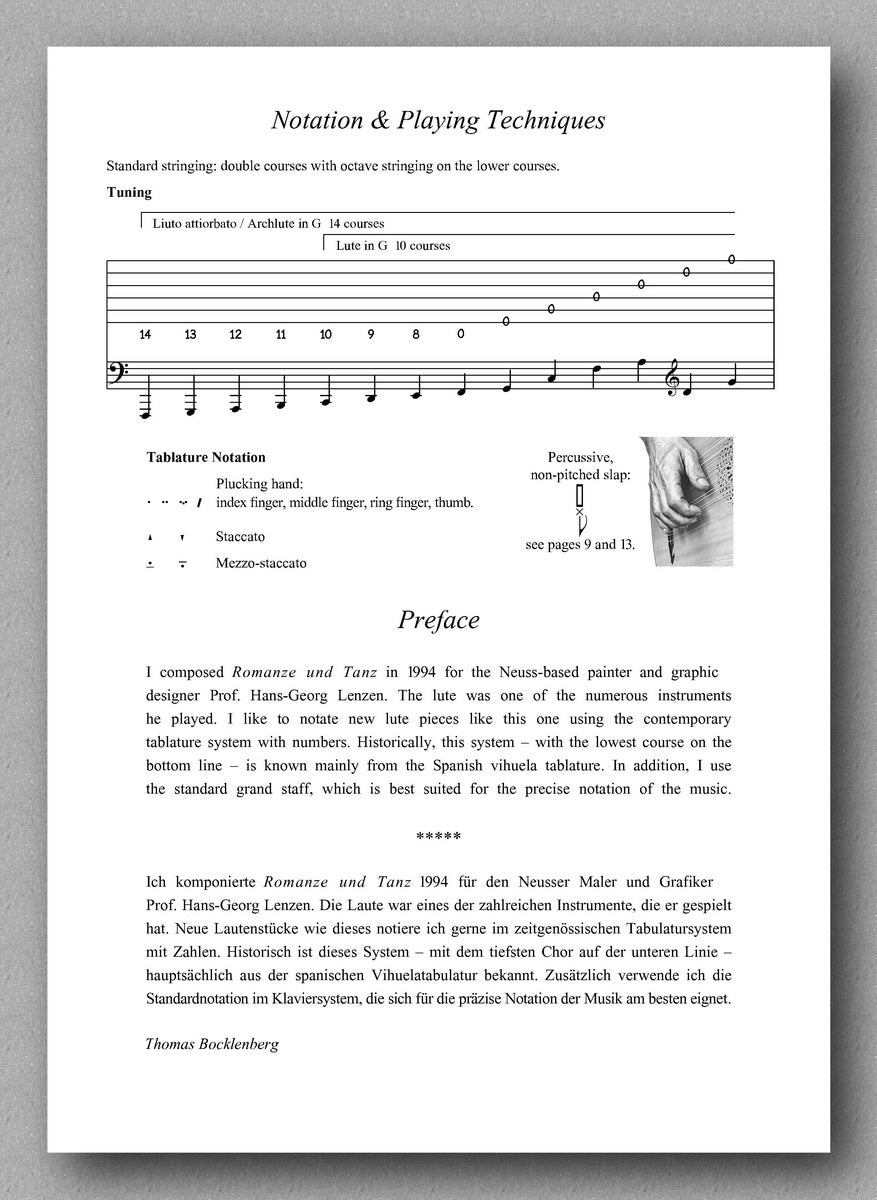 Thomas Bocklenberg, Romanze und Tanz, preview of the music score 2