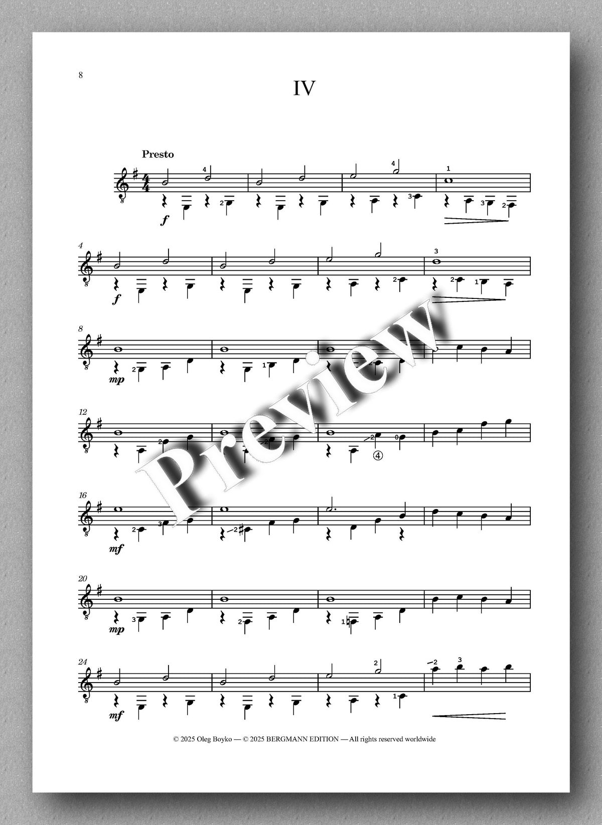 Sheet music with musical notation on a white background