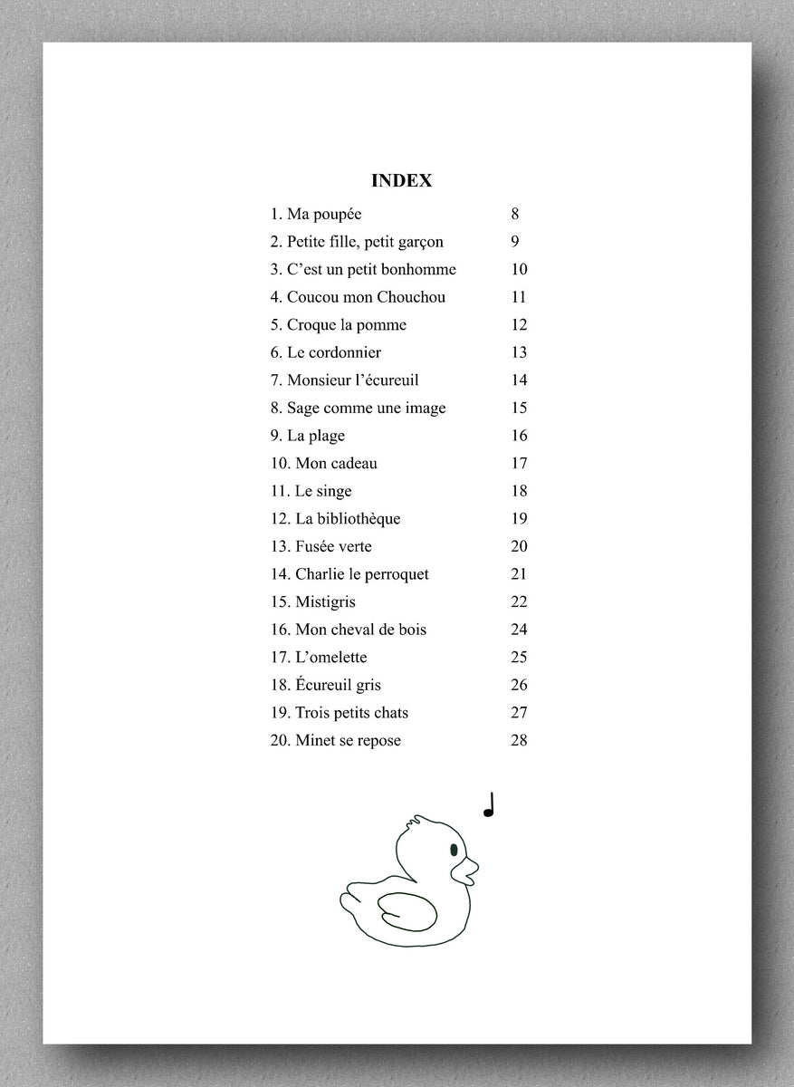 Michel Cardin, Le Canard de Gaspard, vol. 1 - preview of the Index
