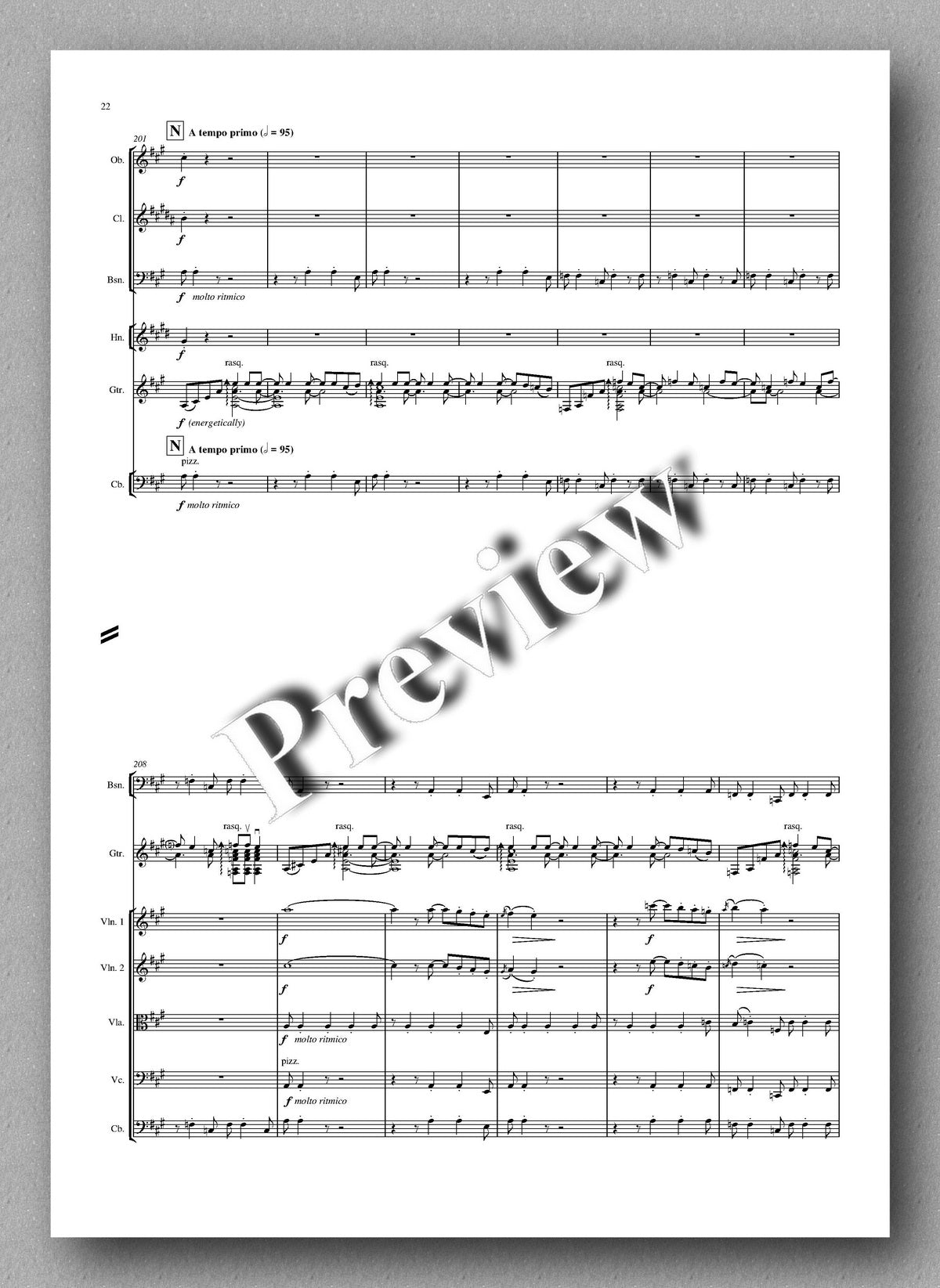 Roland Chadwick - Concerto Brasileiras - preview of the music score 3