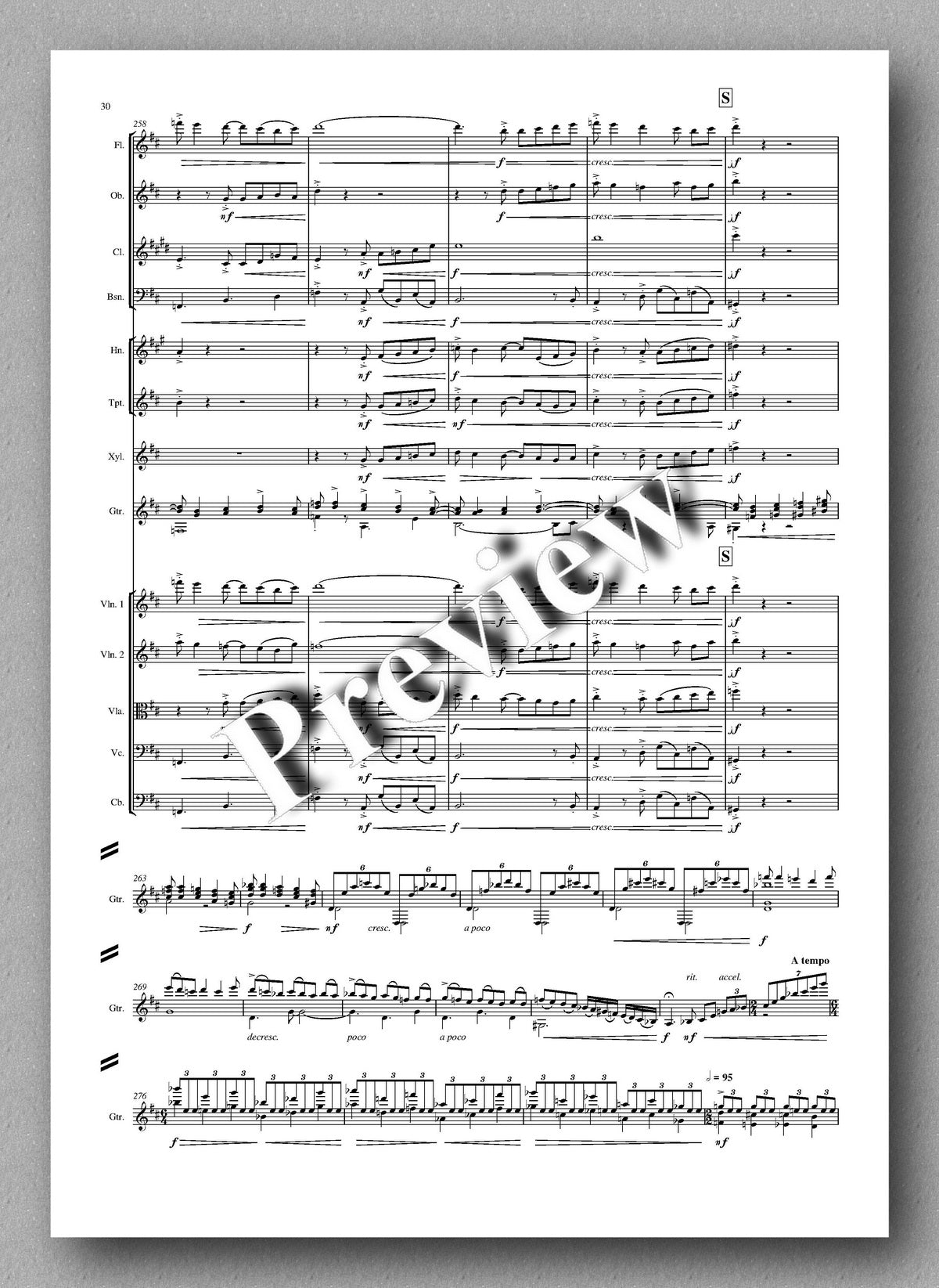 Roland Chadwick - Concerto Brasileiras - preview of the music score 4