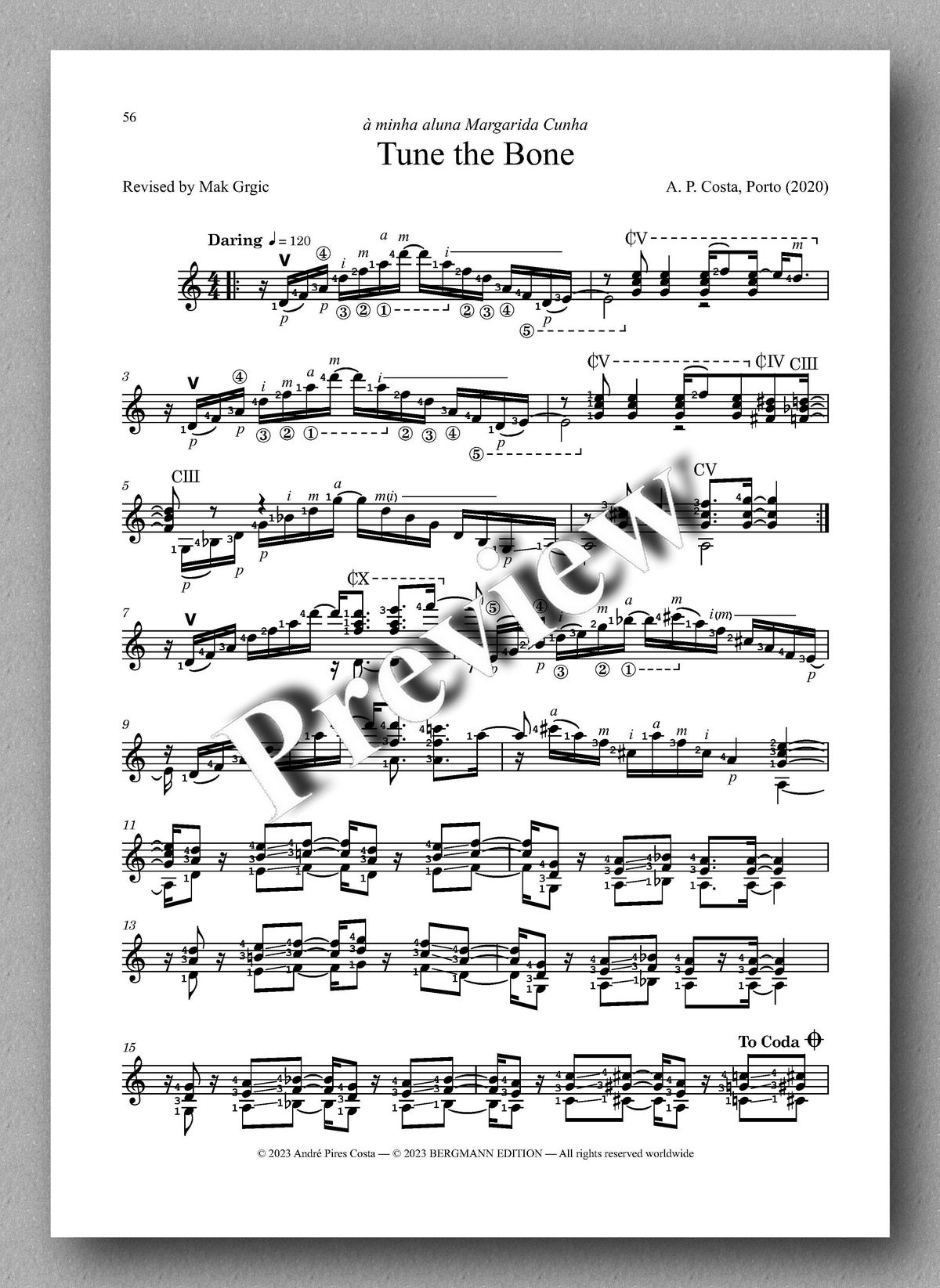 André Pires Costa, 20 Studies for Performance, Op. 20 - preview of the music score 5