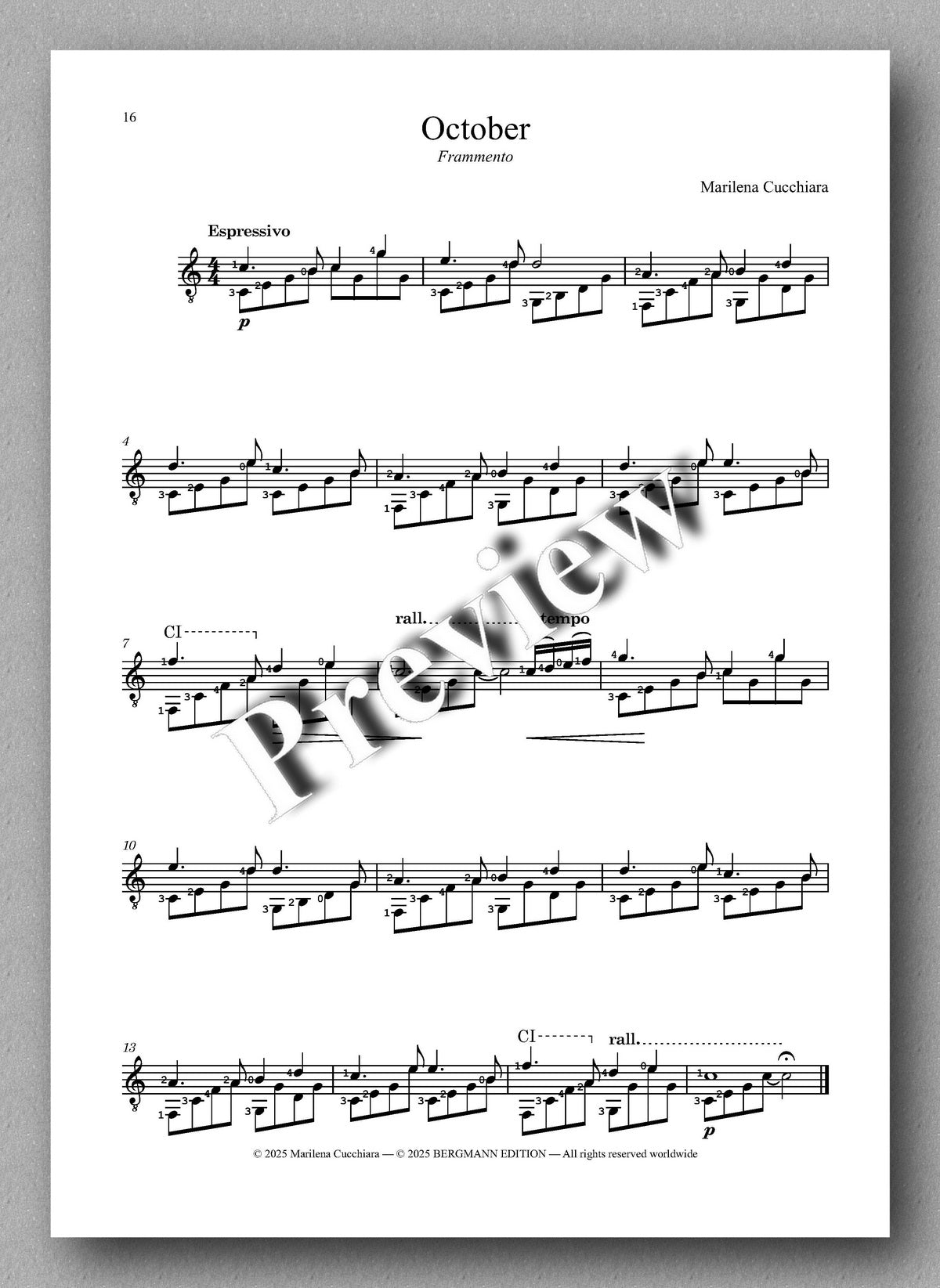 Marilena Cucchiara, Family House - preview of the music score 3
