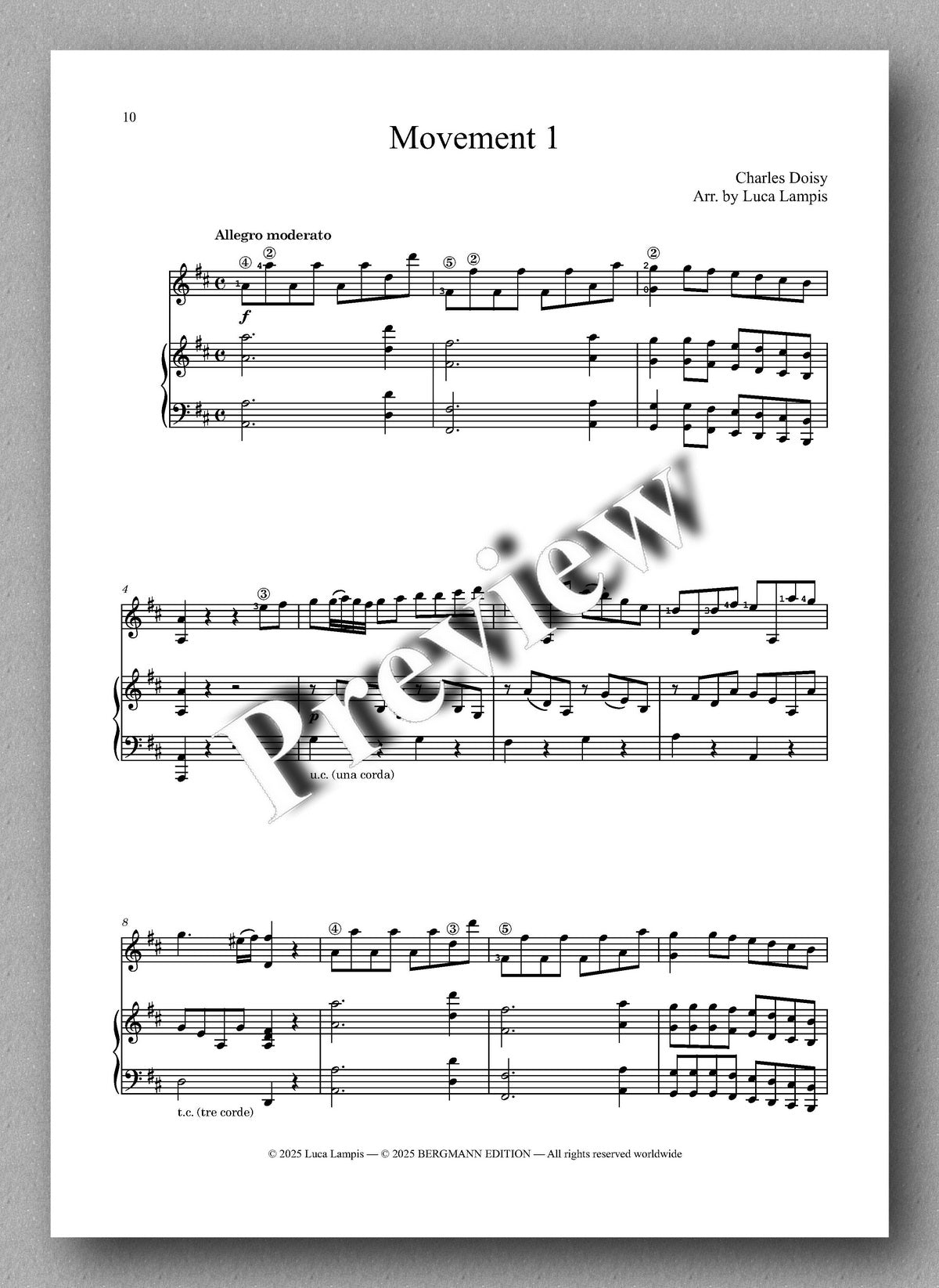 Charles Doisy, Grand Duo Concertant - preview of the music score 1