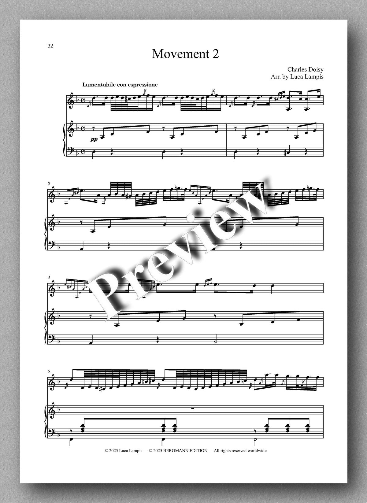 Charles Doisy, Grand Duo Concertant - preview of the music score 2