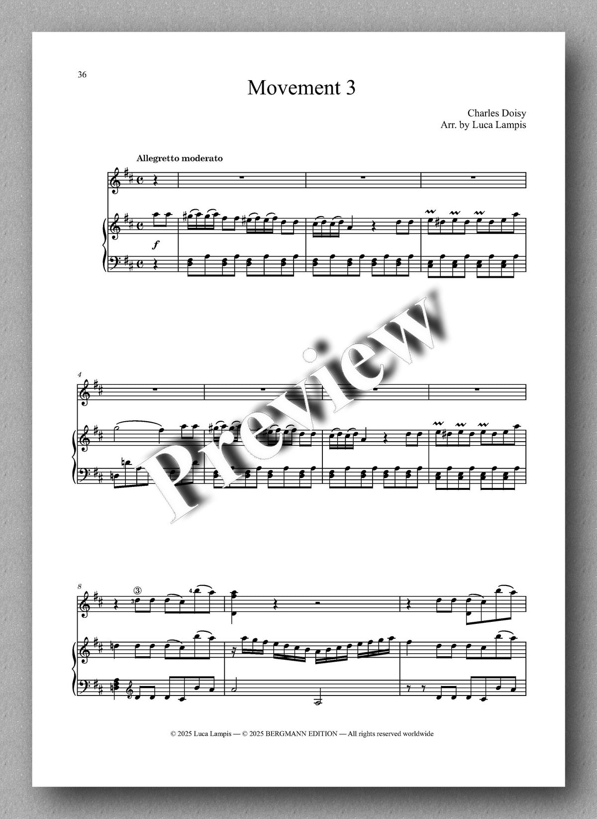 Charles Doisy, Grand Duo Concertant - preview of the music score 3