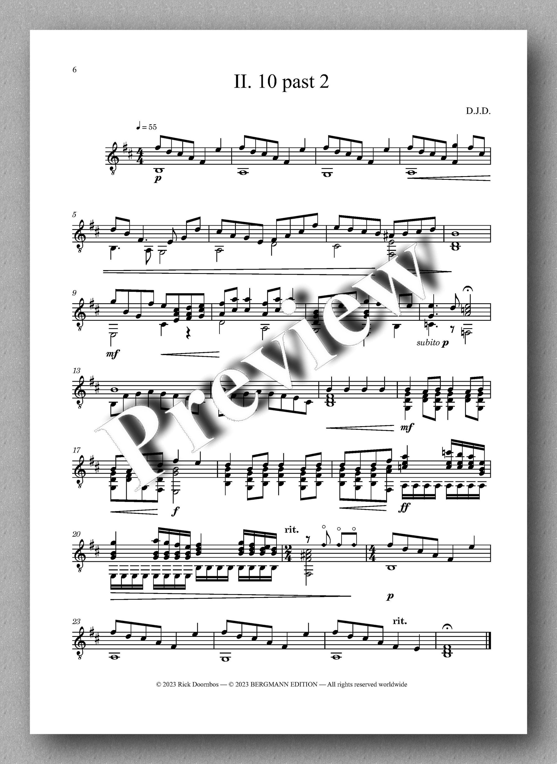 Suite No. 2 by Rick Doornbos - preview of the music score 2
