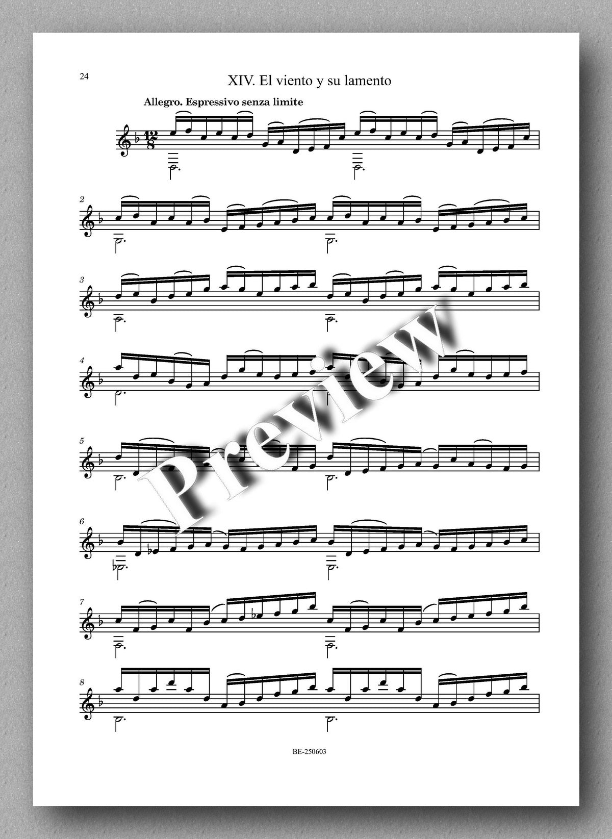 Juan Erena, VARIACIONES SOBRE UN PRELUDIO DE CHOPIN - preview of the Music score 5