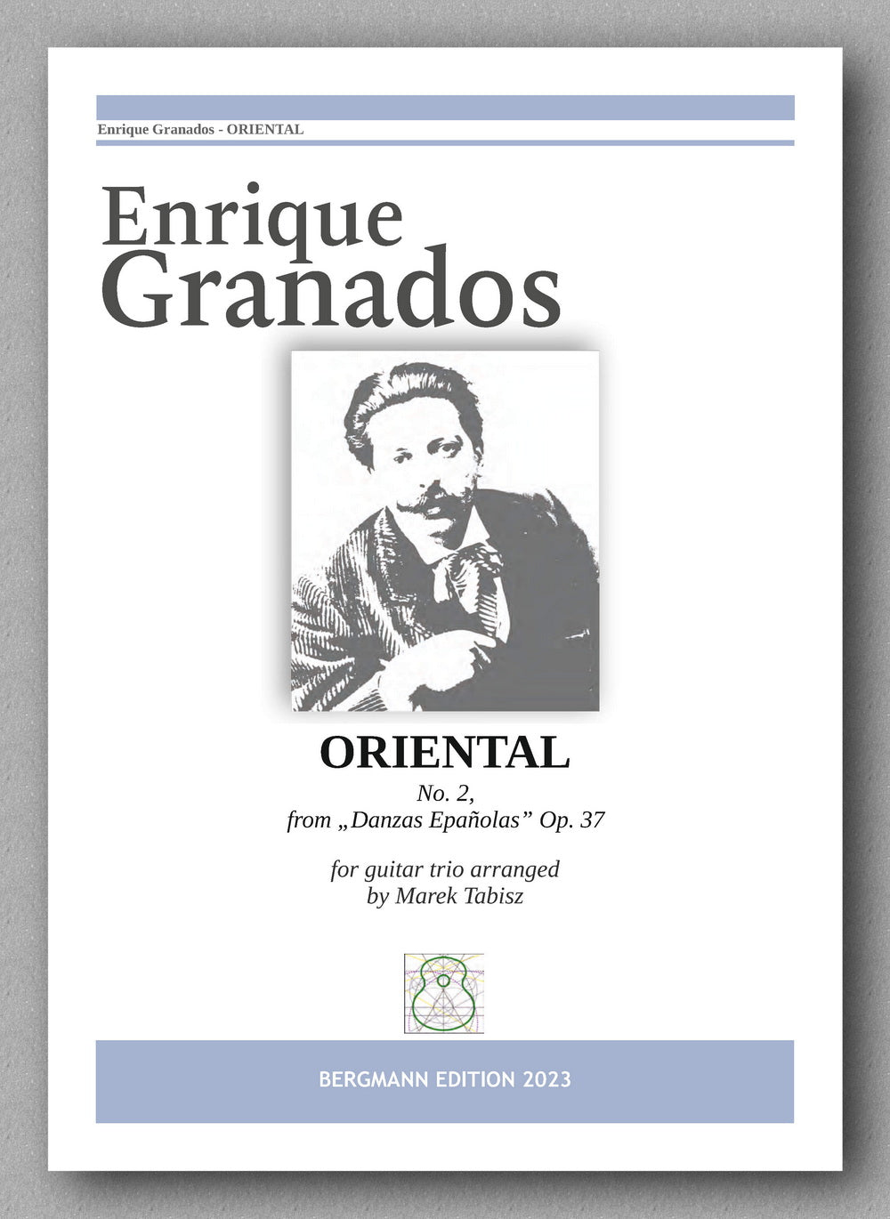 Enrique Granados, ORIENTAL, No. 2, from „Danzas Epañolas” Op. 37, preview of the cover