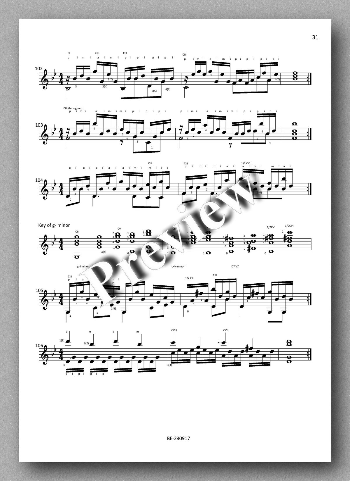 Giuliani, 120 Studies for the Guitar - preview of the music score 3