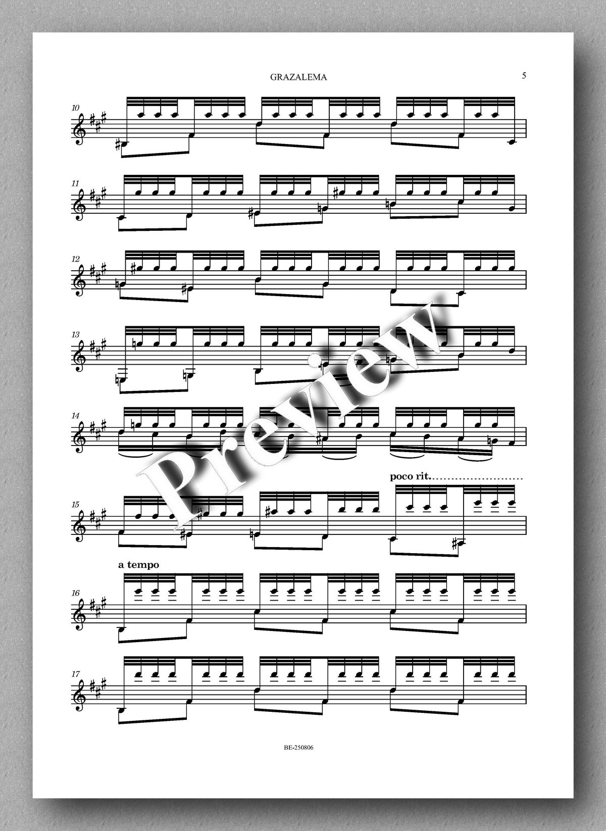 Sheet music with musical notation on a white background
