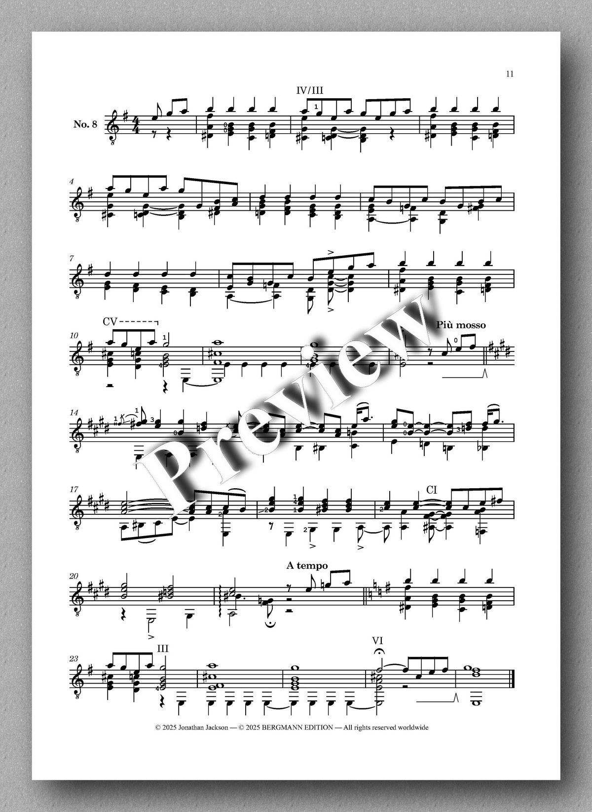 Lemon Frog by Jonathan Jackson - preview of the music score 2