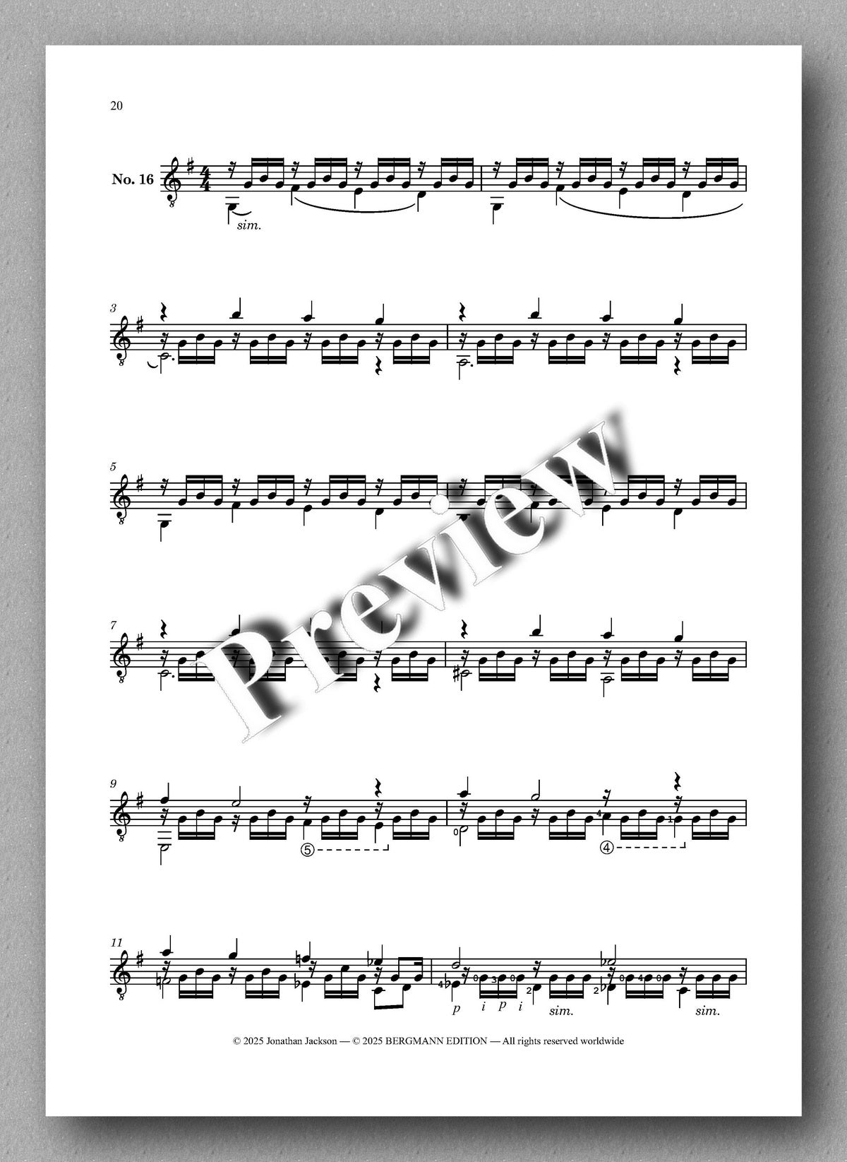Lemon Frog by Jonathan Jackson - preview of the music score 3