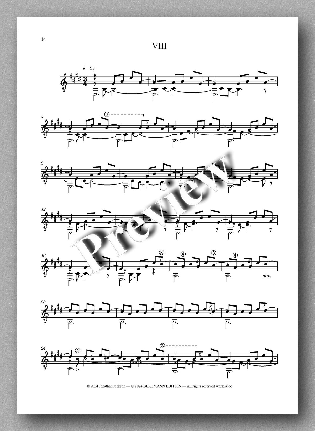Sandplay by Jonathan Jackson - preview of the music score 2