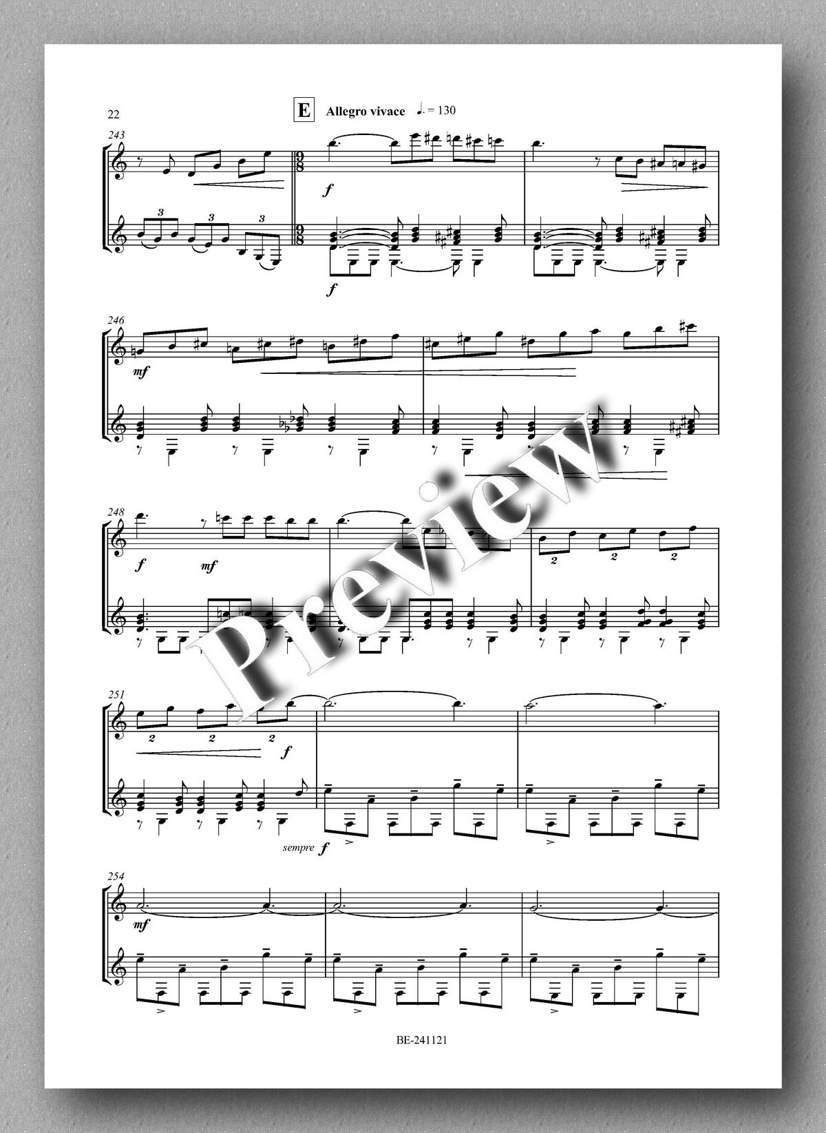 Antonino Maddonni, Cinque Miniature - preview of the music score 4
