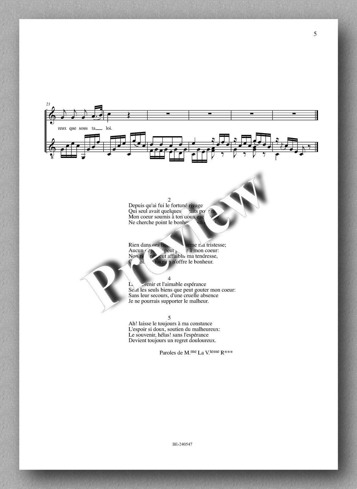 Francesco Molino, 18 Songs with Guitar Accompaniment - preview of the music score 2