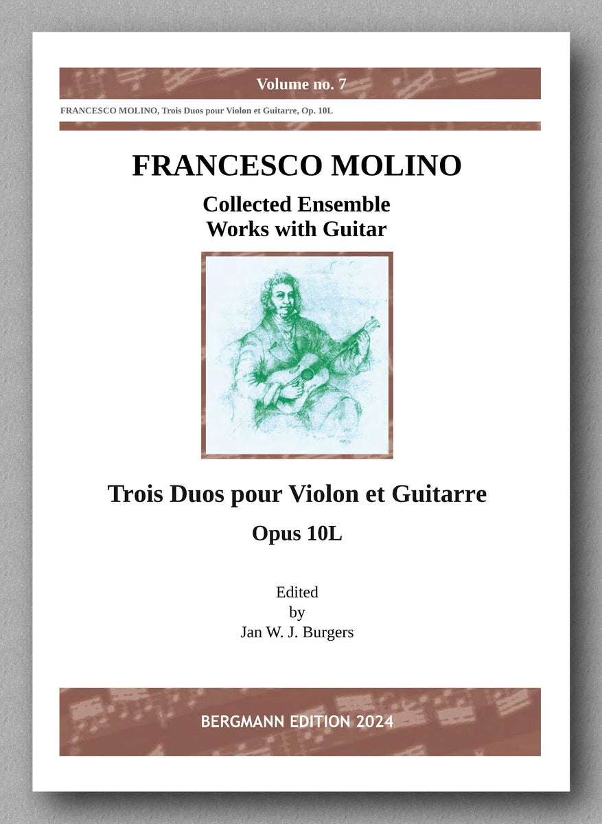 Francesco Molino, Three Duos for Violin and Guitar (Opus 10L) - preview of the cover