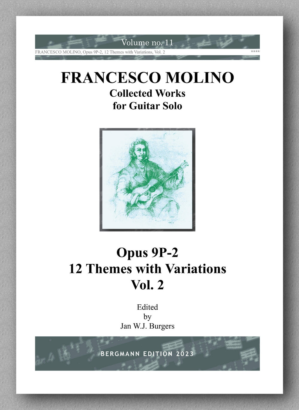 Molino, Collected Works for Guitar Solo, Vol. 11 -preview of the cover