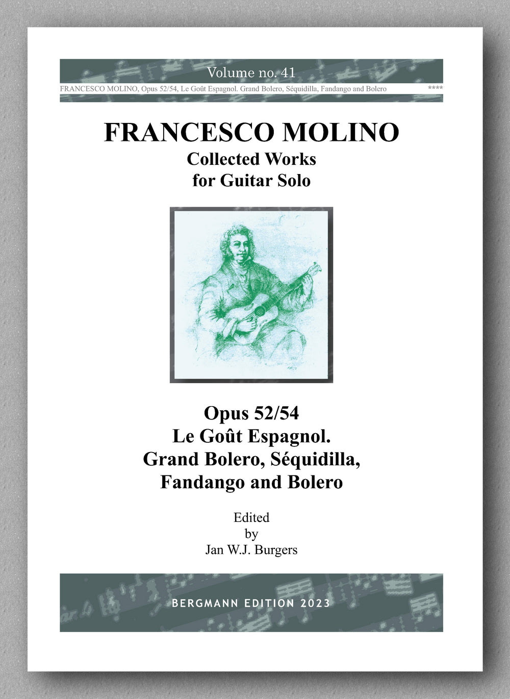 Molino, Collected Works for Guitar Solo, Vol. 41 - preview of the cover