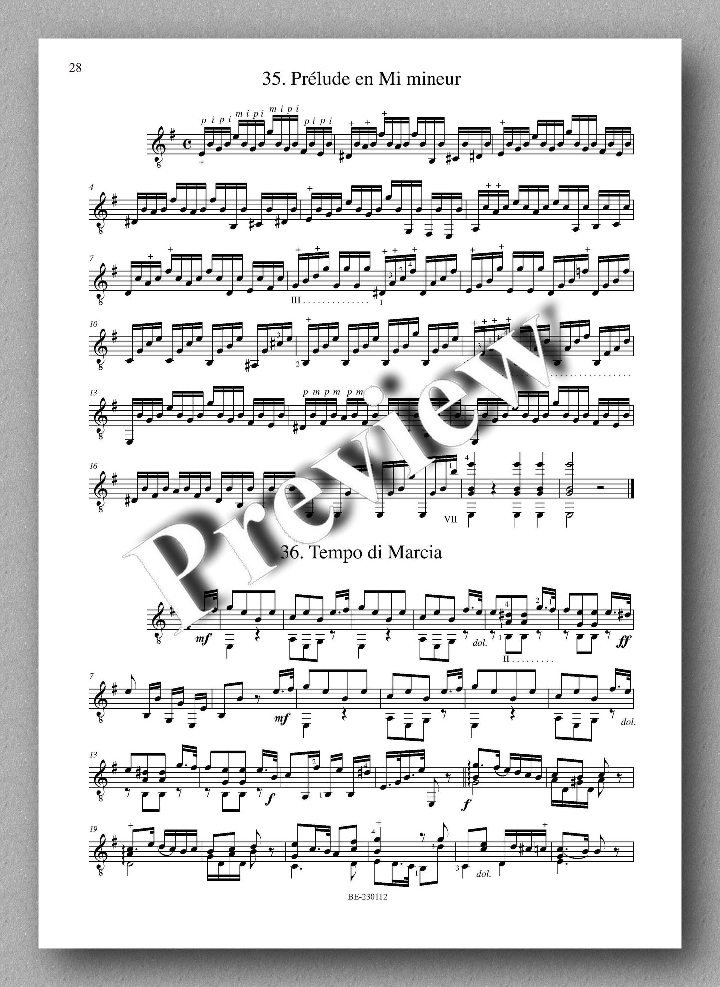 Molino, Collected Works for Guitar Solo, Vol. 24 - preview of the music score 4