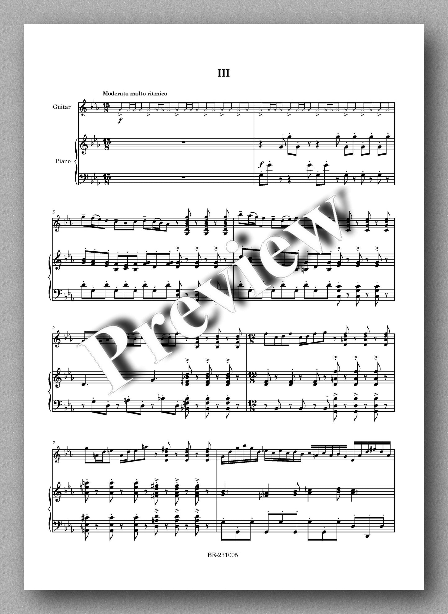 Concertino № 1 by Brent Parker - preview of the music score 3