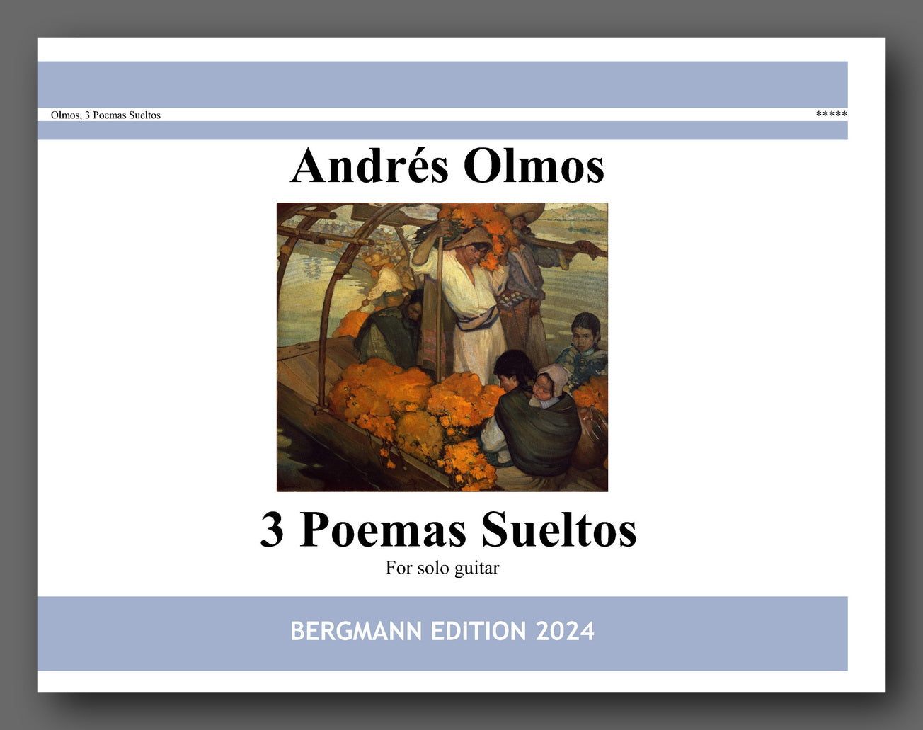 Andrés Olmos, 3 Poemas Sueltos - previes of the cover