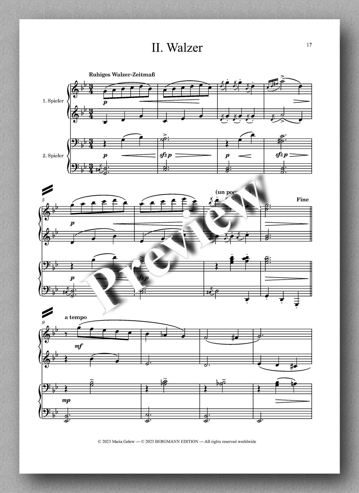 Ferdinand Rebay, Puppen-Lieder - preview of the music score 6