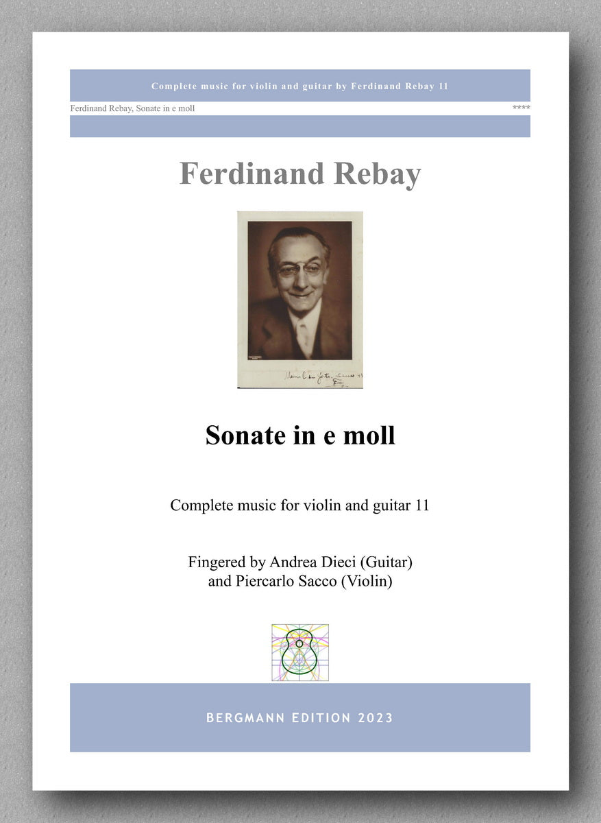 Ferdinand Rebay, Sonate in e moll - preview of the cover