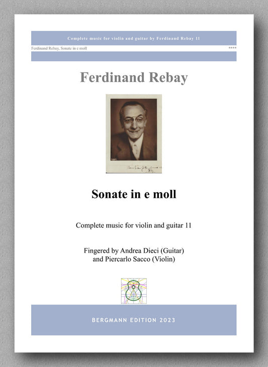 Ferdinand Rebay, Sonate in e moll - preview of the cover