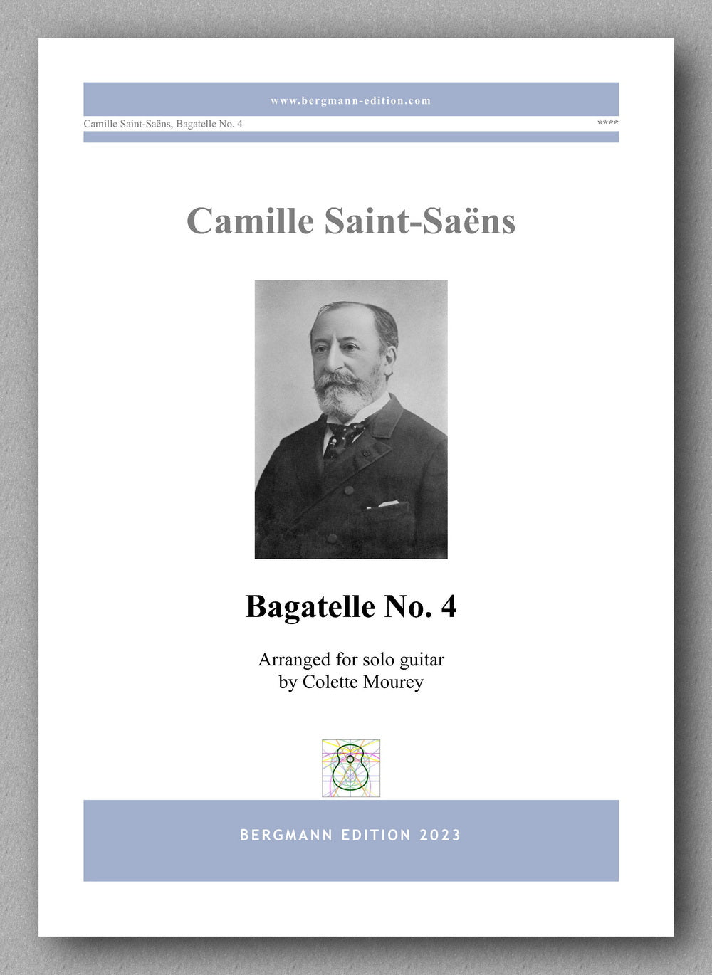 Camille Saint-Saëns, Bagatelle No. 4 - preview of the cover