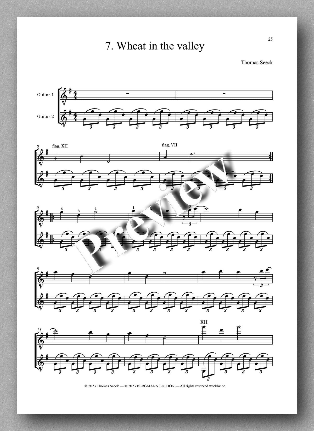 Thomas Seeck, Guitarabesque - PREVIEW OF THE MUSIC SCORE 4