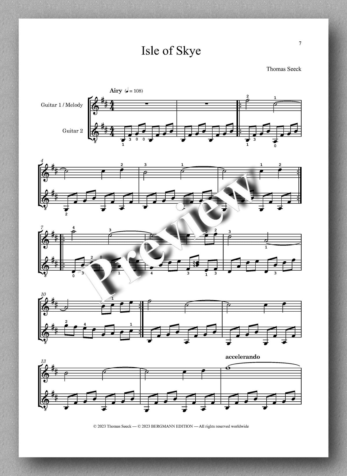 Thomas Seeck, Scotland High Suite - preview of the music score 2