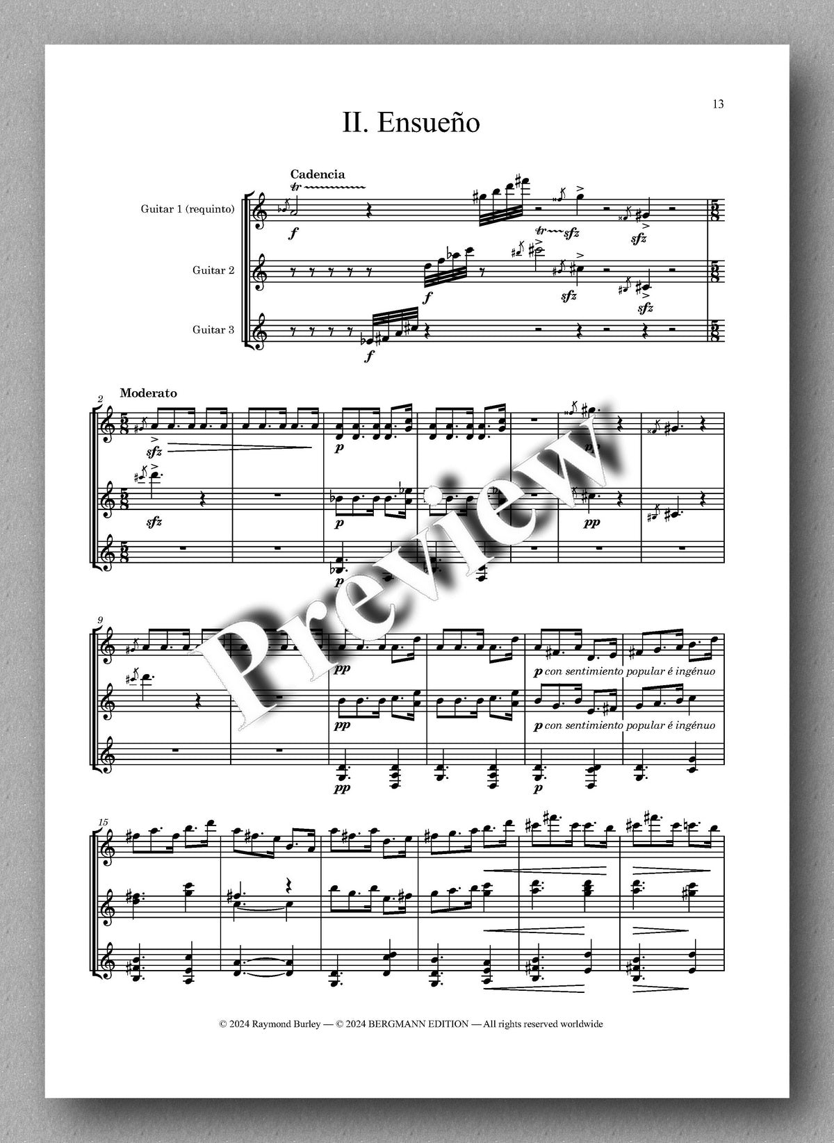 Joaquín Turina, Danzas Fantásticas, op.22 - Preview of the music score 3