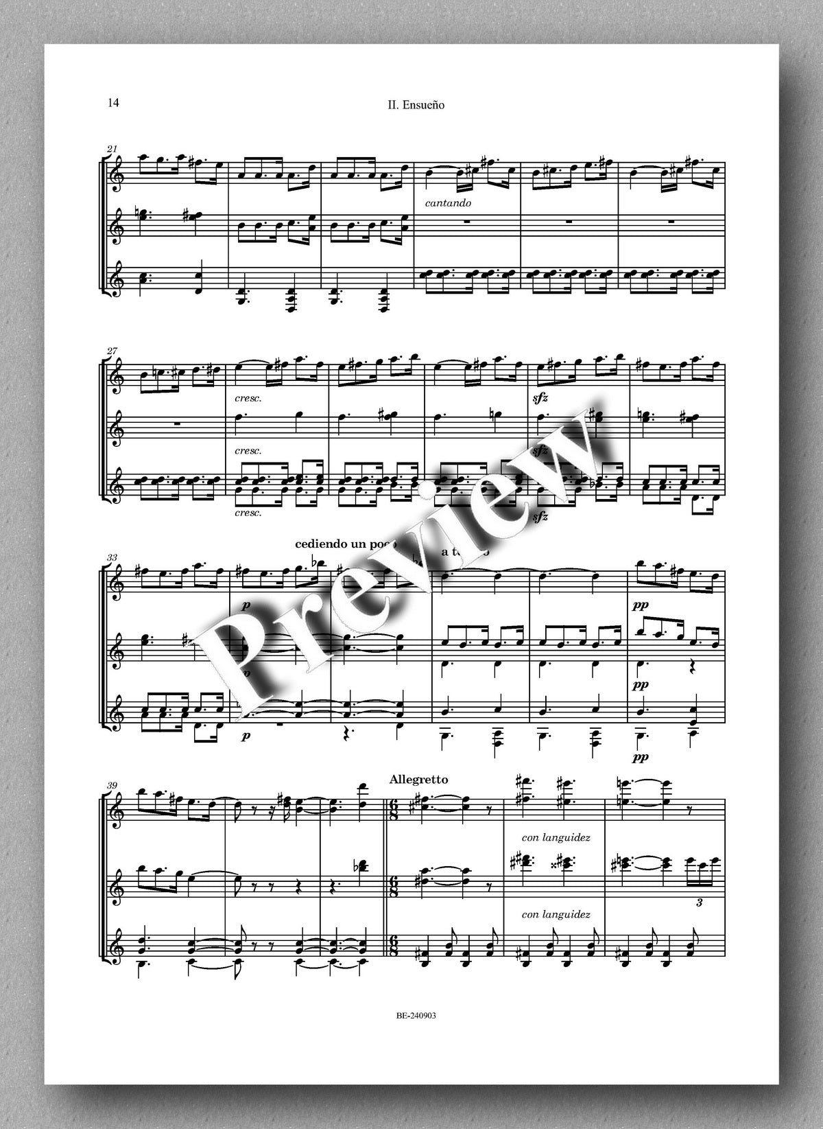 Joaquín Turina, Danzas Fantásticas, op.22 - Preview of the music score 4