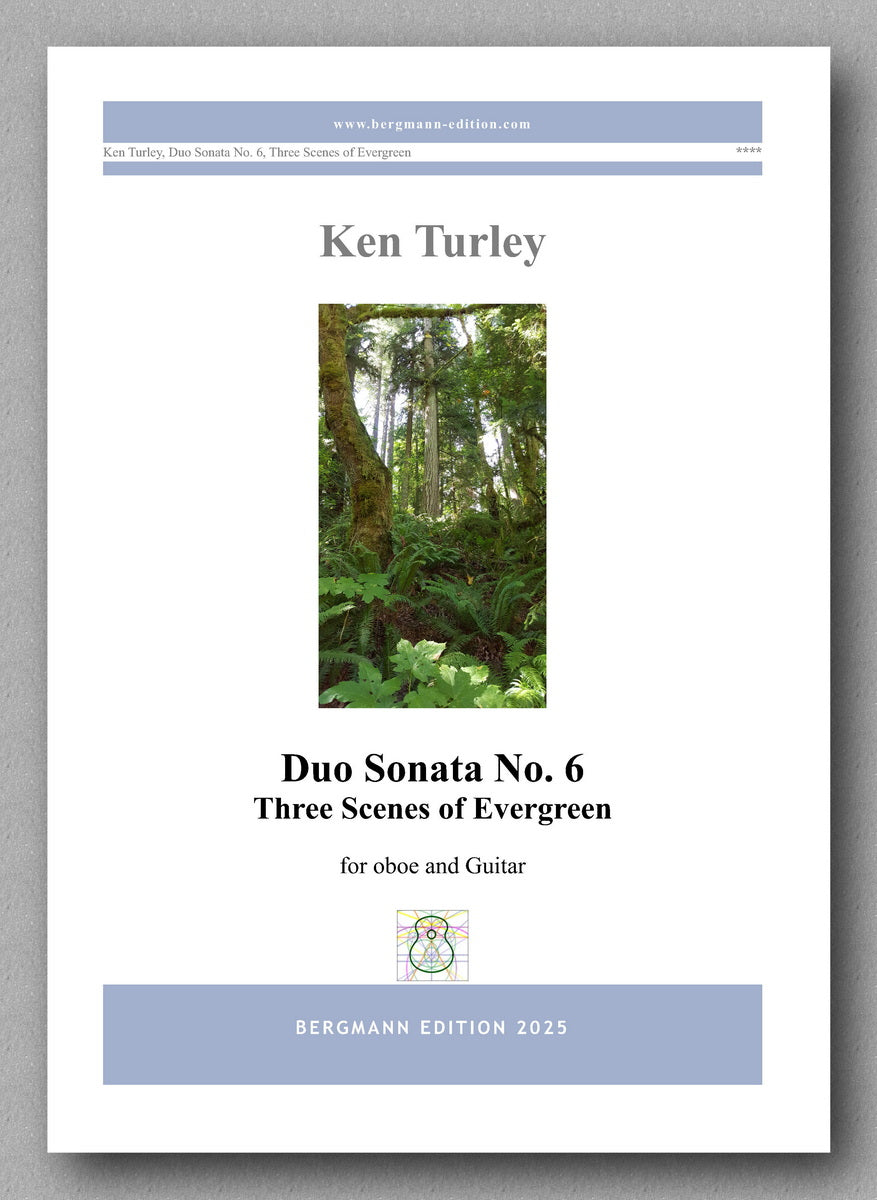 Ken Turley, Duo Sonata No. 6 in E-Minor
Three Scenes of Evergreen - preview of the cover