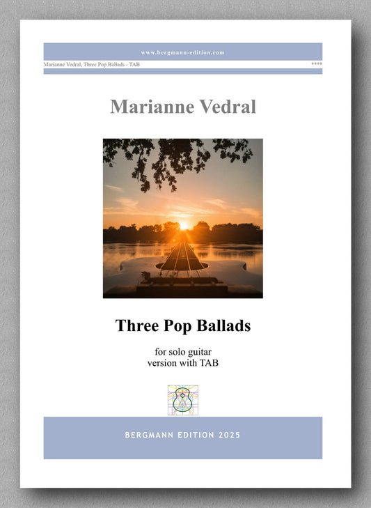 Marianne Vedral, Three Pop Ballads (TAB) - preview of the cover