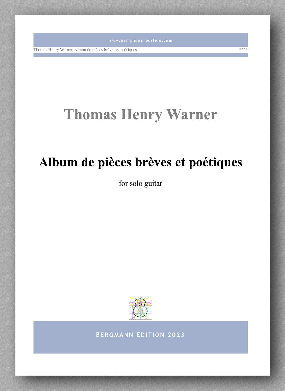 Album de pièces brèves et poétiques, by Thomas Henry Warner - preview of the cover