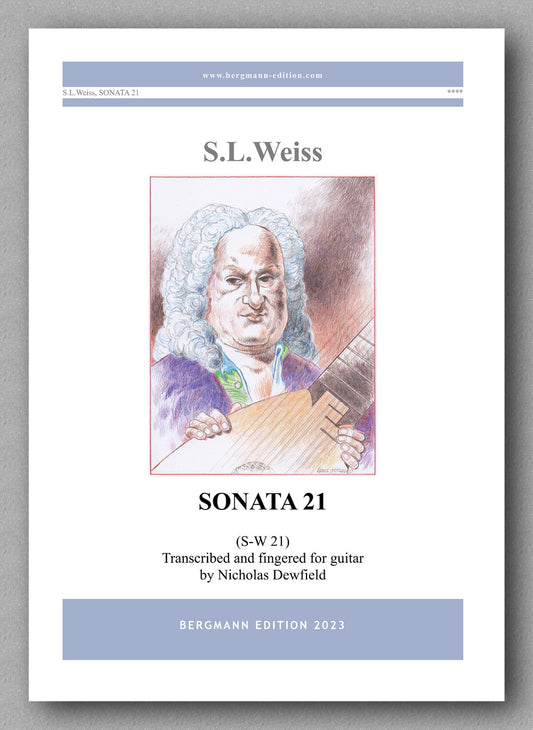 Sylvius Leopold Weiss (1687-1750), Sonata No. 21 - preview of the cover
