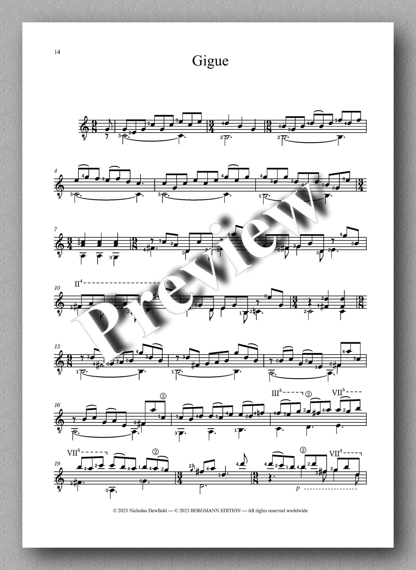 Sylvius Leopold Weiss (1687-1750), Sonata No. 24 - preview of the music score 6